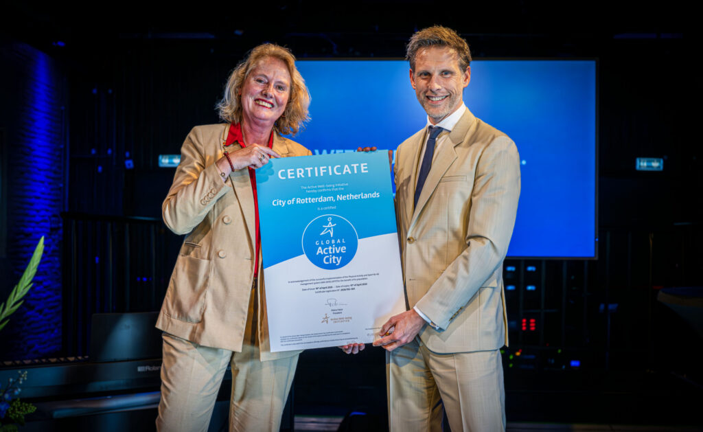 Rotterdam behaalt als eerste stad van Nederland het Global Active City-label
